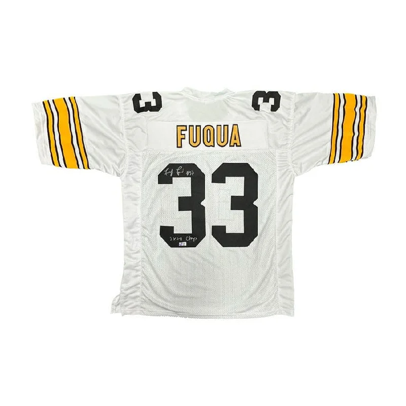 Frenchy Fuqua Signed White Custom Jersey with "2X SB Champs"