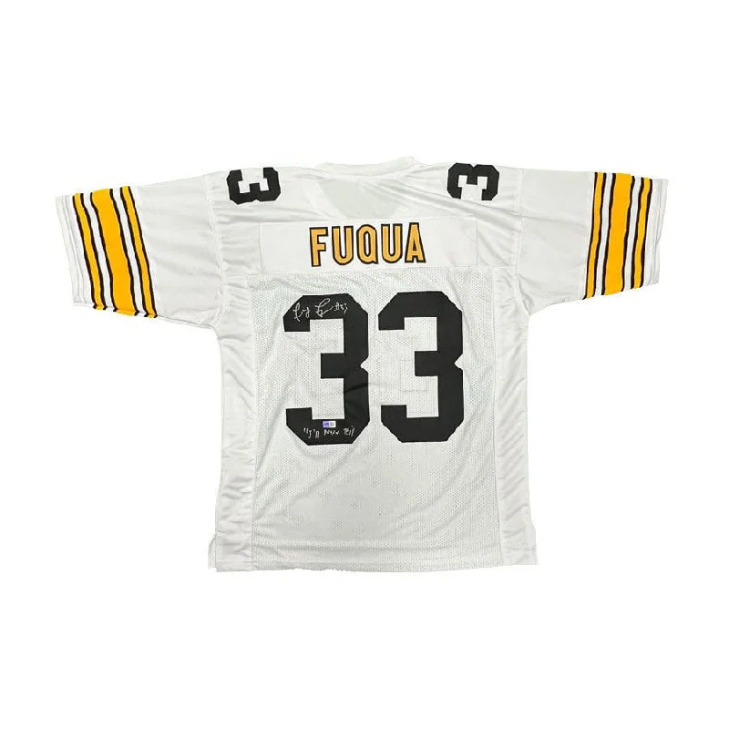 Frenchy Fuqua Signed White Custom Jersey with I'll Never Tell