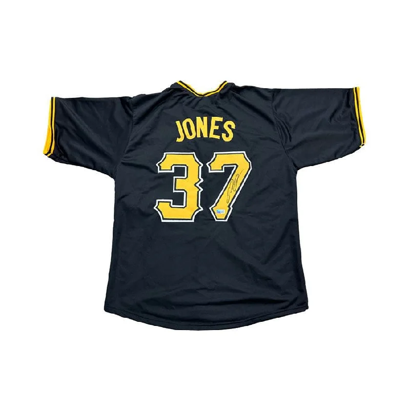 Youthful Vitality Jared Jones Signed Custom Black Jersey