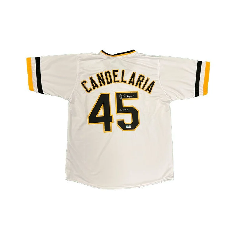 John Candelaria Signed Custom White Baseball Jersey with "79 W.S.C."