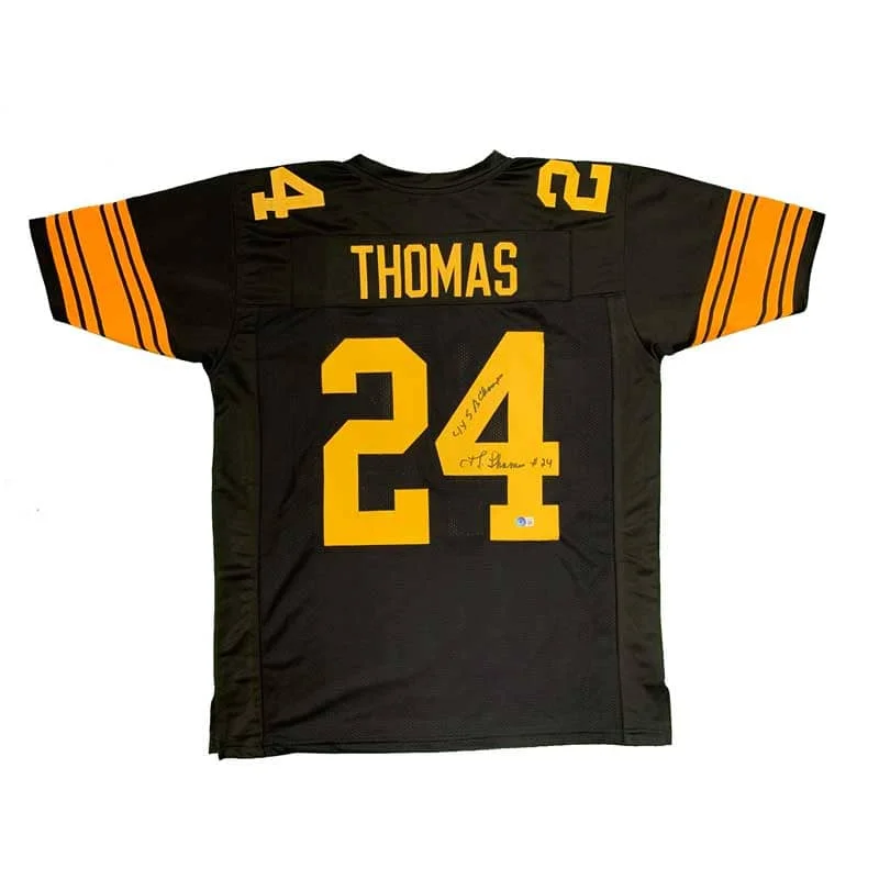 JT Thomas Signed Custom Alternate Jersey with  4X SB Champs