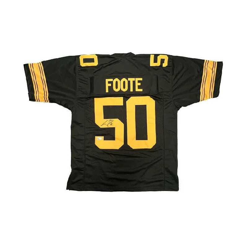 Larry Foote Autographed Custom Alternate Football Jersey