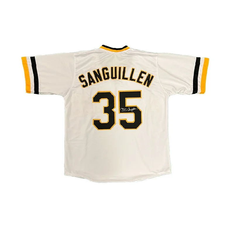 Manny Sanguillen Signed Custom White Baseball Jersey