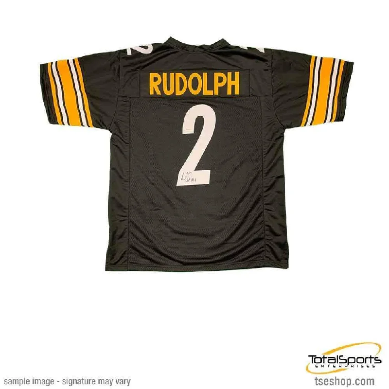 Mason Rudolph Signed Black Custom Jersey