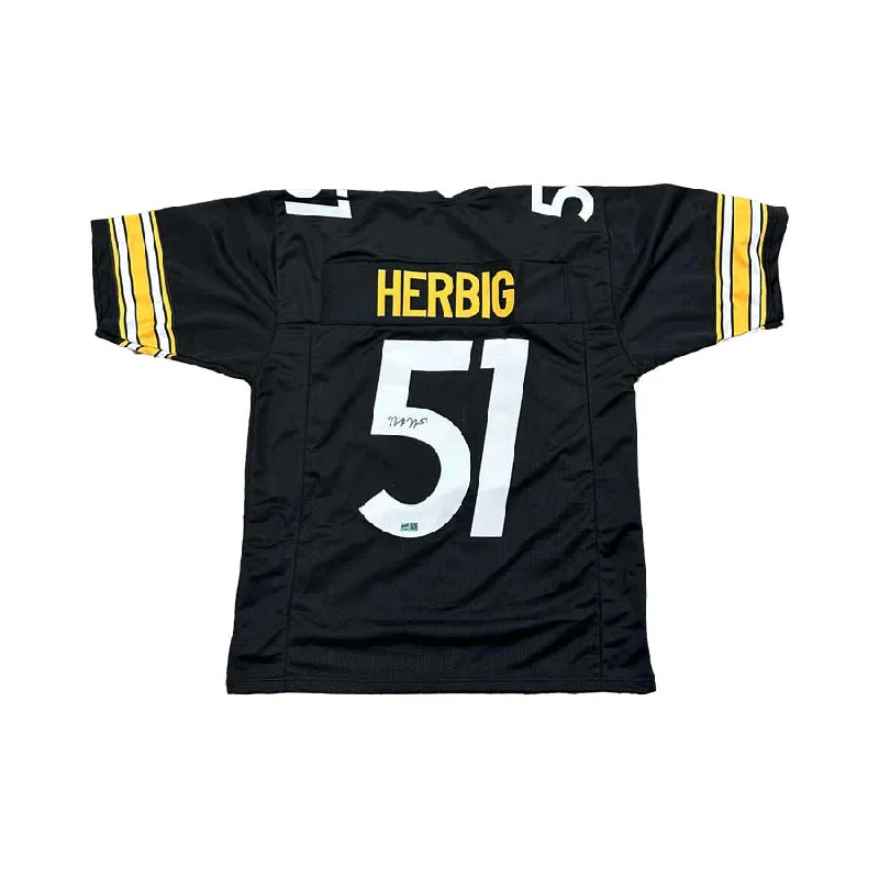 Nick Herbig Autographed Custom Black Jersey