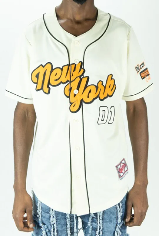 Rebel Minds New York Interlock BP Jersey (Cream)