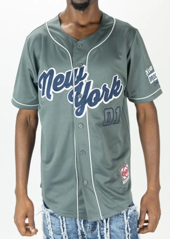 Rebel Minds New York Interlock BP Jersey (Grey)