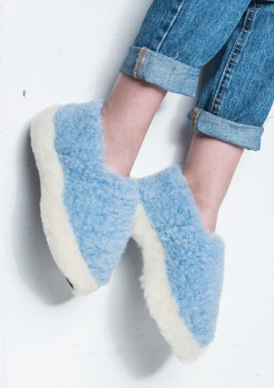 Sheep by the Sea Slippers | Blue