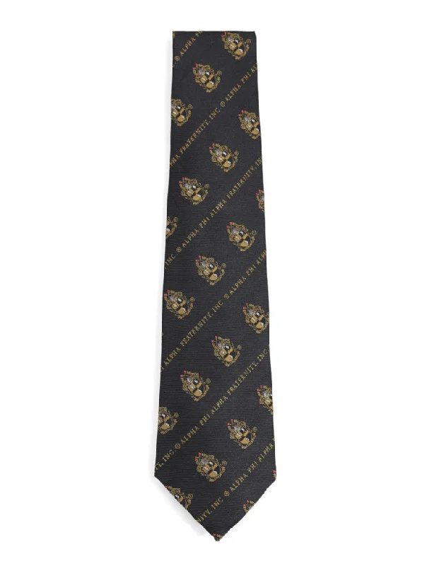 Alpha Emblem Neck Tie