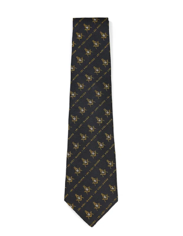 Mason Emblem Neck Tie