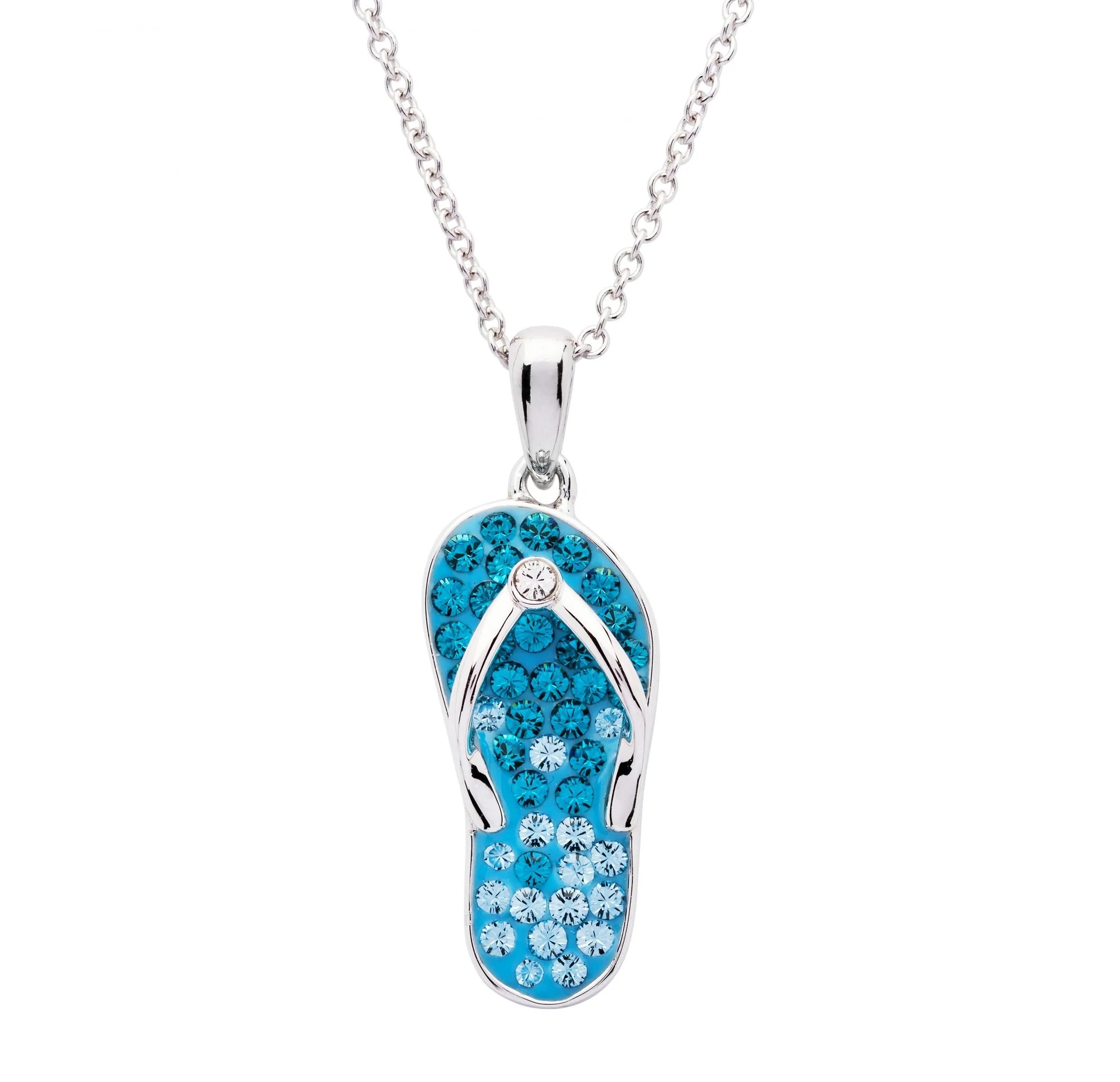 Crystal Flip Flop Pendant