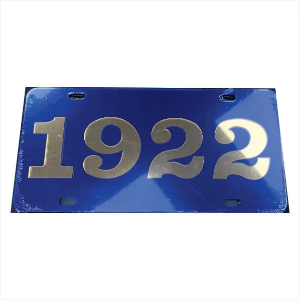 SGRho Blue Inlaid Founders Mirror Auto Tag