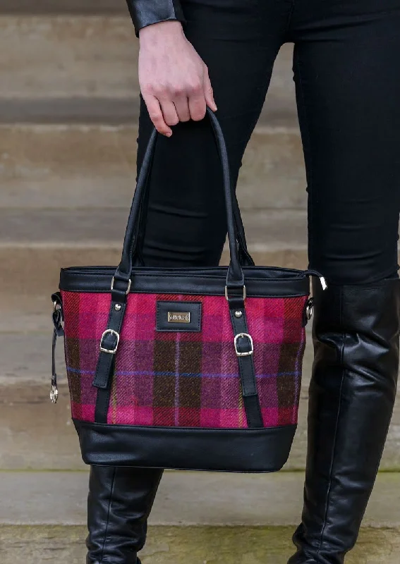 Mucros Kelly Bag | Pink Check