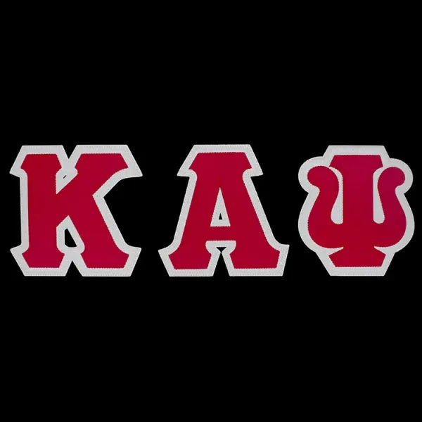 Kappa Satin Twill Letters