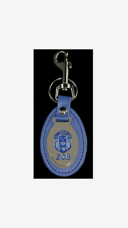 Zeta Leather Fob Keychain