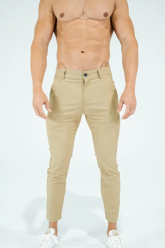 Classic chino stretch mens pants