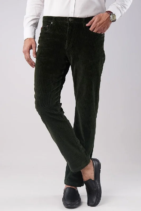 Forest Green Corduroy Pants