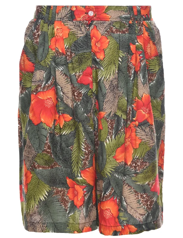 Floral Print Shorts - W27 L9