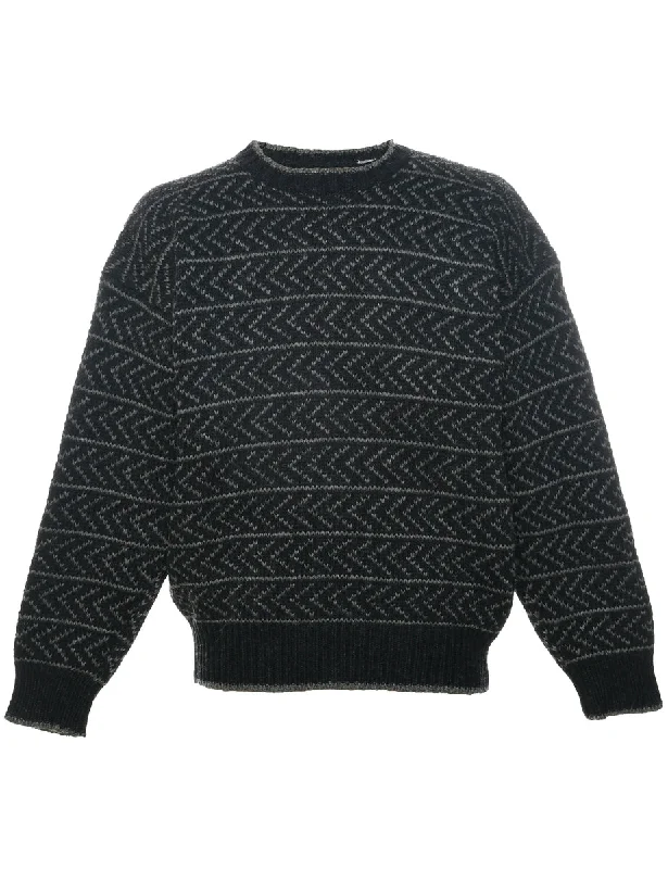 Geometric Pattern Jumper - L