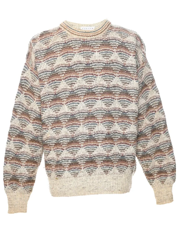 Geometric Pattern Jumper - L