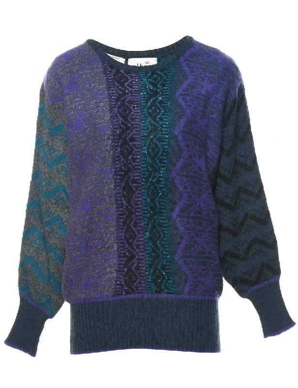 Geometric Pattern Jumper - M