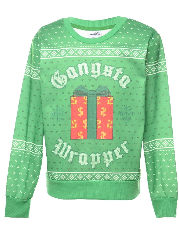 Green Christmas Sweatshirt - S