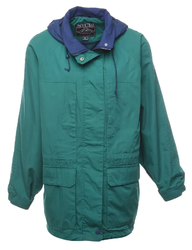 Green Hooded Jacket - L