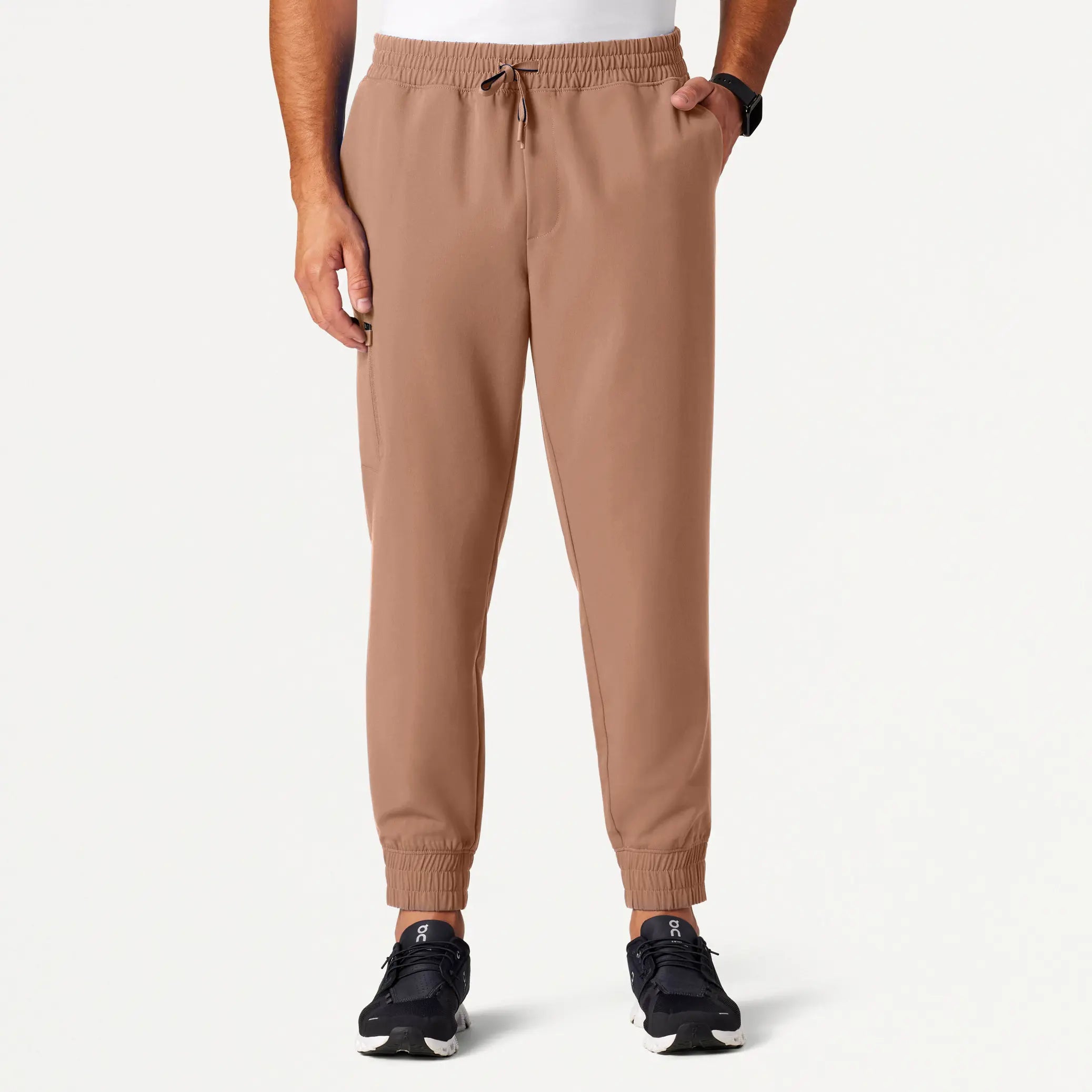 Jaanuu Men's Cobot 8-Pocket Scrub Jogger - Clay