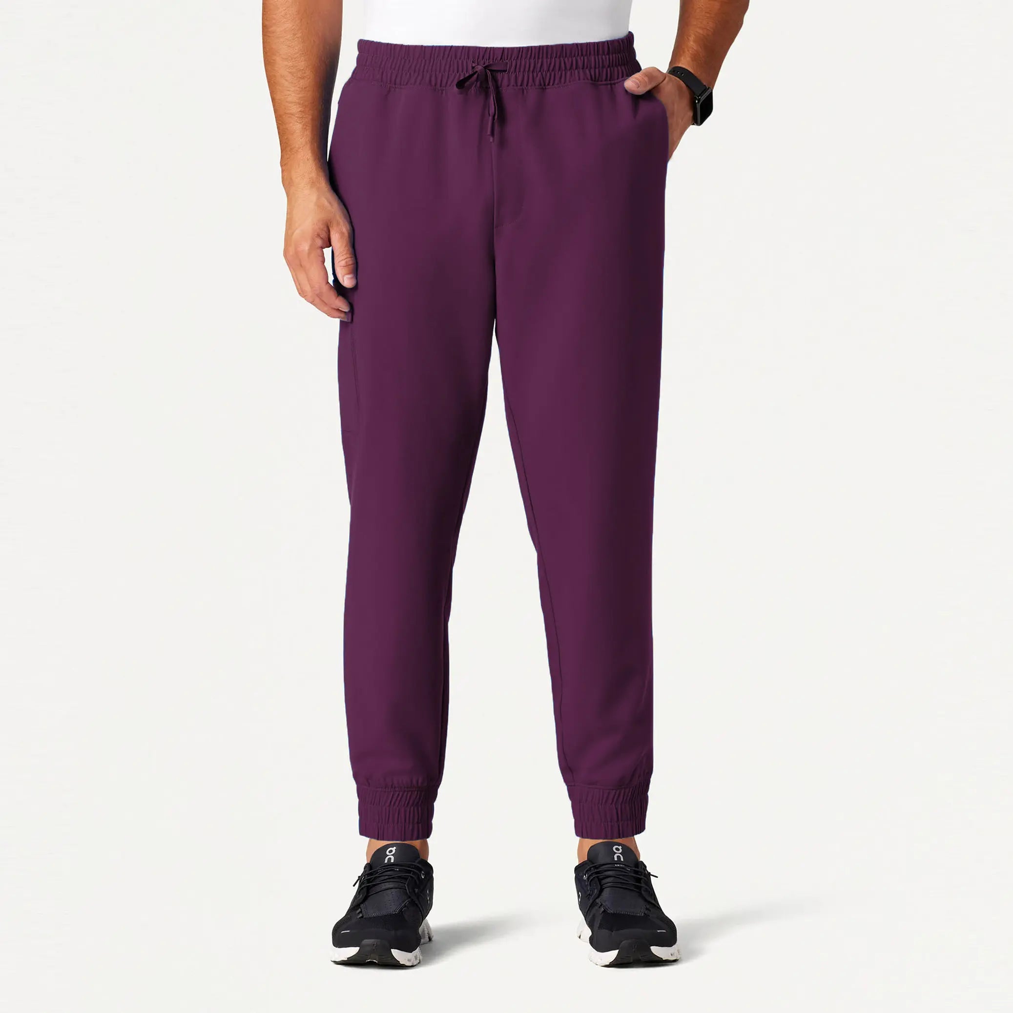 Jaanuu Men's Cobot 8-Pocket Scrub Jogger - Dark Amethyst