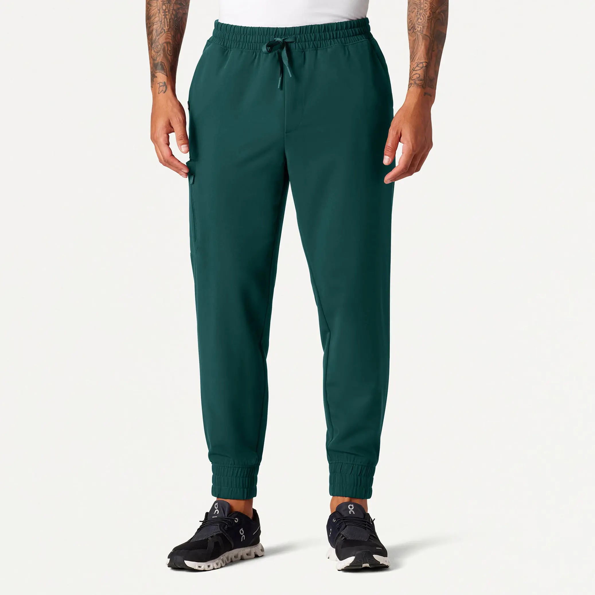 Jaanuu Men's Cobot 8-Pocket Scrub Jogger - Midnight Green