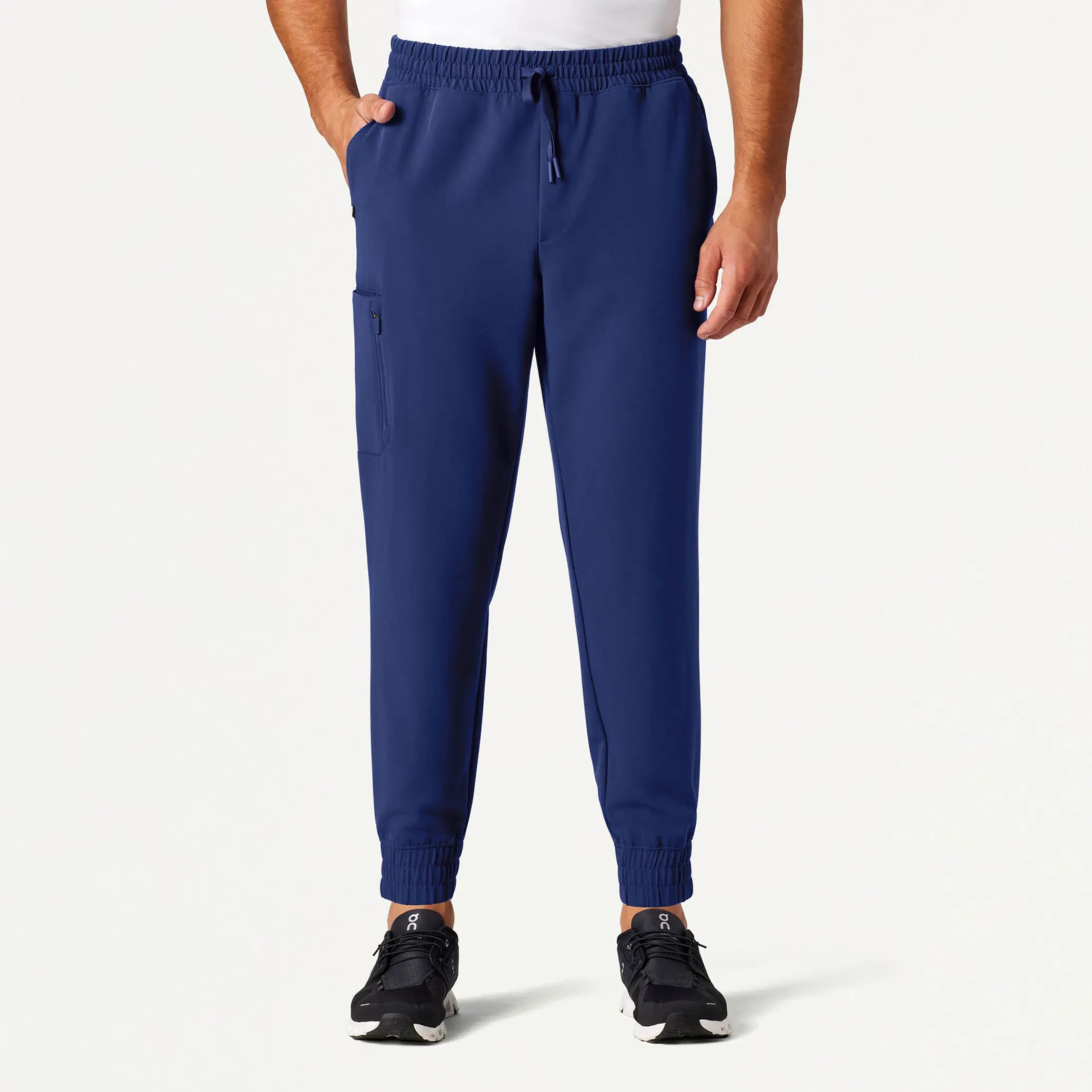 Jaanuu Men's Cobot 8-Pocket Scrub Jogger - Navy Blue