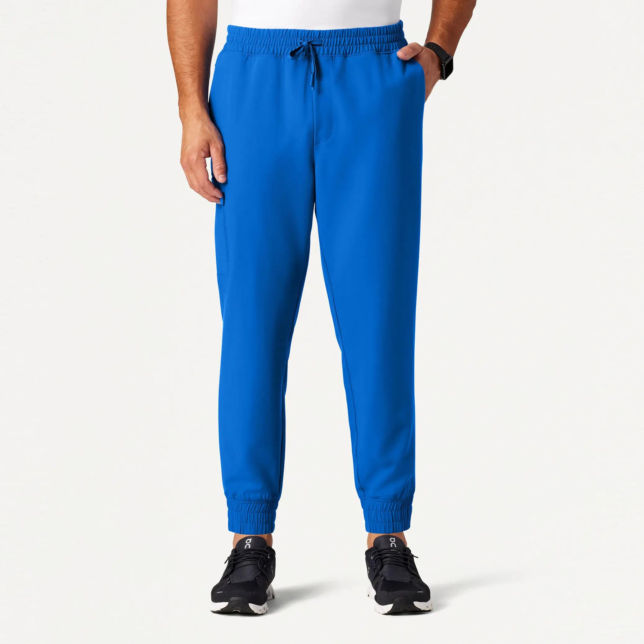 Jaanuu Men's Cobot 8-Pocket Scrub Jogger - Royal Blue