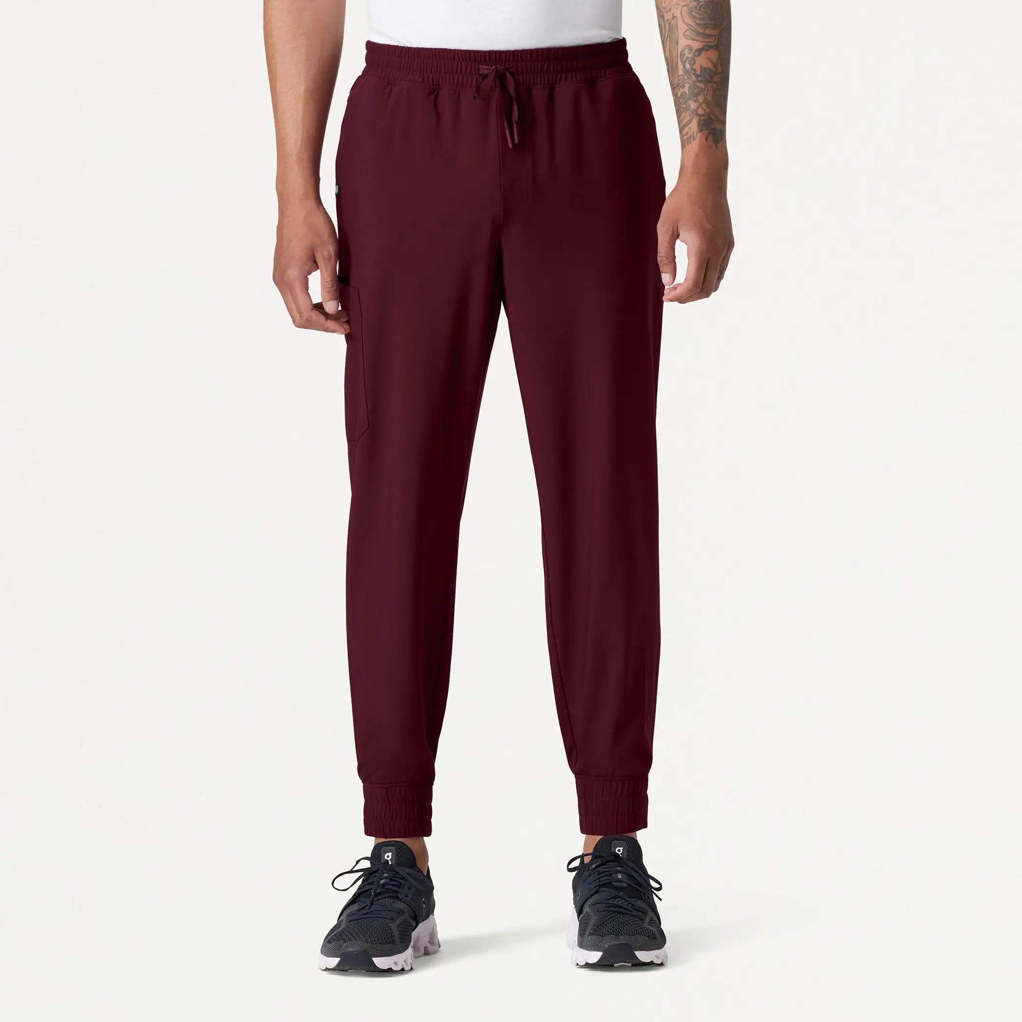 Jaanuu Men's Powell ULTRAlite™ Scrub Jogger - Burgundy