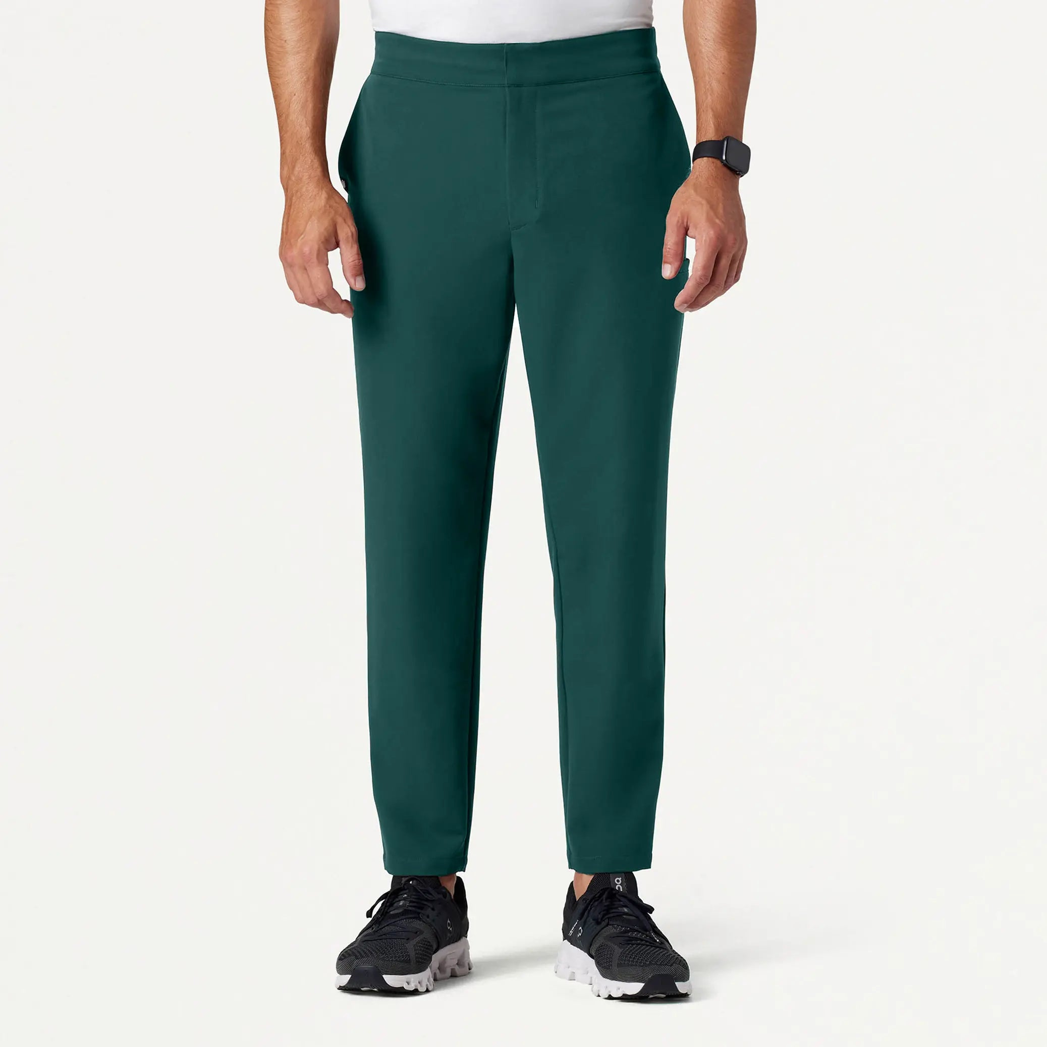 Jaanuu Men's Rubin Tapered 7-Pocket Scrub Pant - Midnight Green