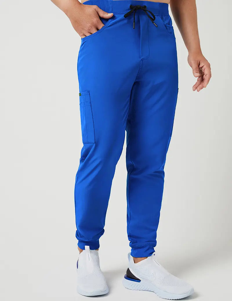 Jaanuu Men's Mesh Detail Jogger Pant - Royal Blue