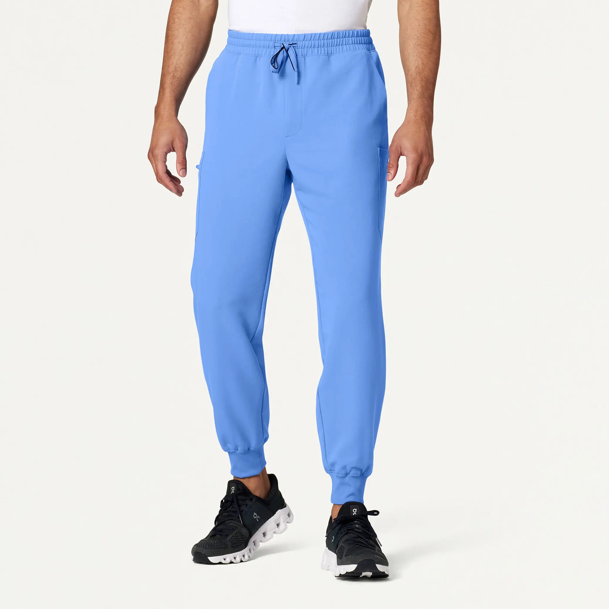 Jaanuu Men's Osmo 8-Pocket Scrub Jogger - Ceil Blue