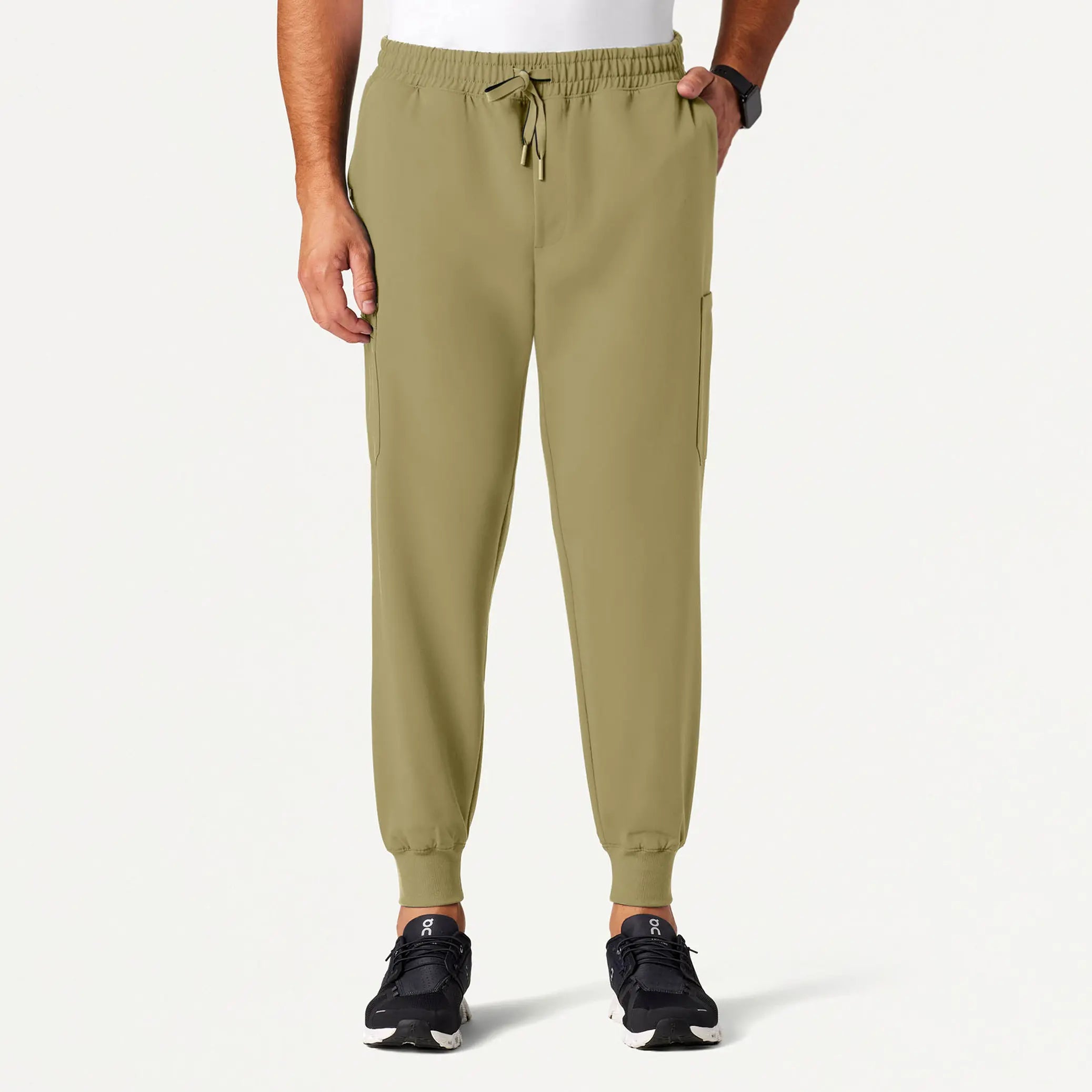 Jaanuu Men's Osmo 8-Pocket Scrub Jogger - Ceramic Khaki