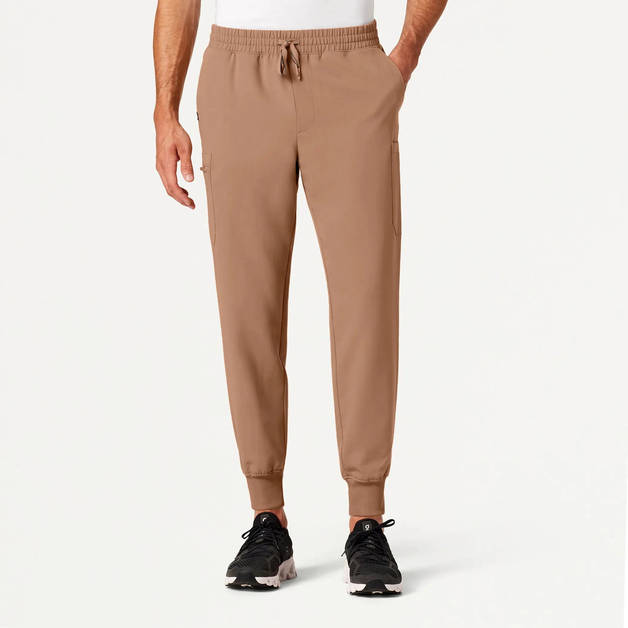 Jaanuu Men's Osmo 8-Pocket Scrub Jogger - Clay