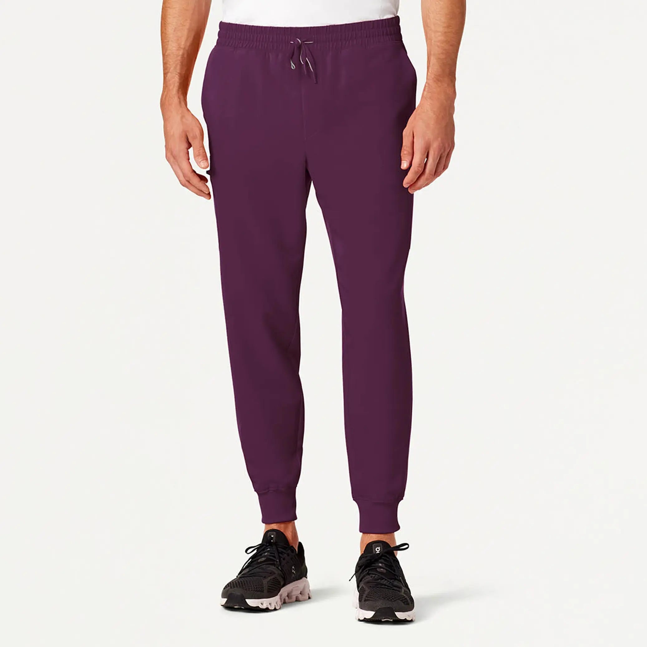 Jaanuu Men's Osmo 8-Pocket Scrub Jogger - Dark Amethyst