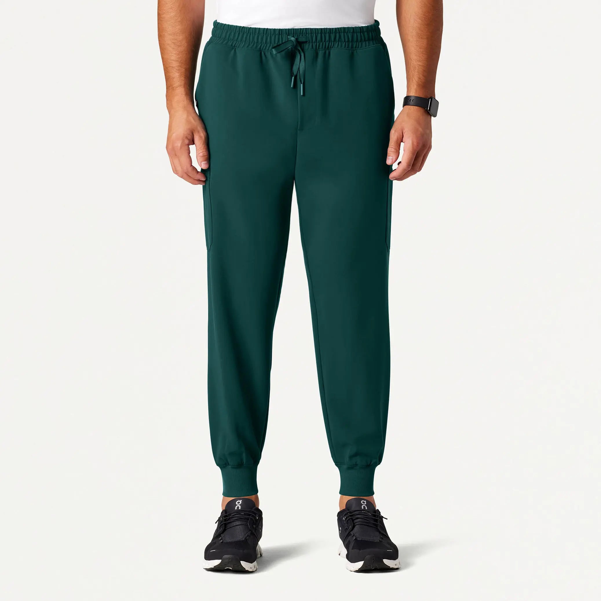 Jaanuu Men's Osmo 8-Pocket Scrub Jogger - Midnight Green