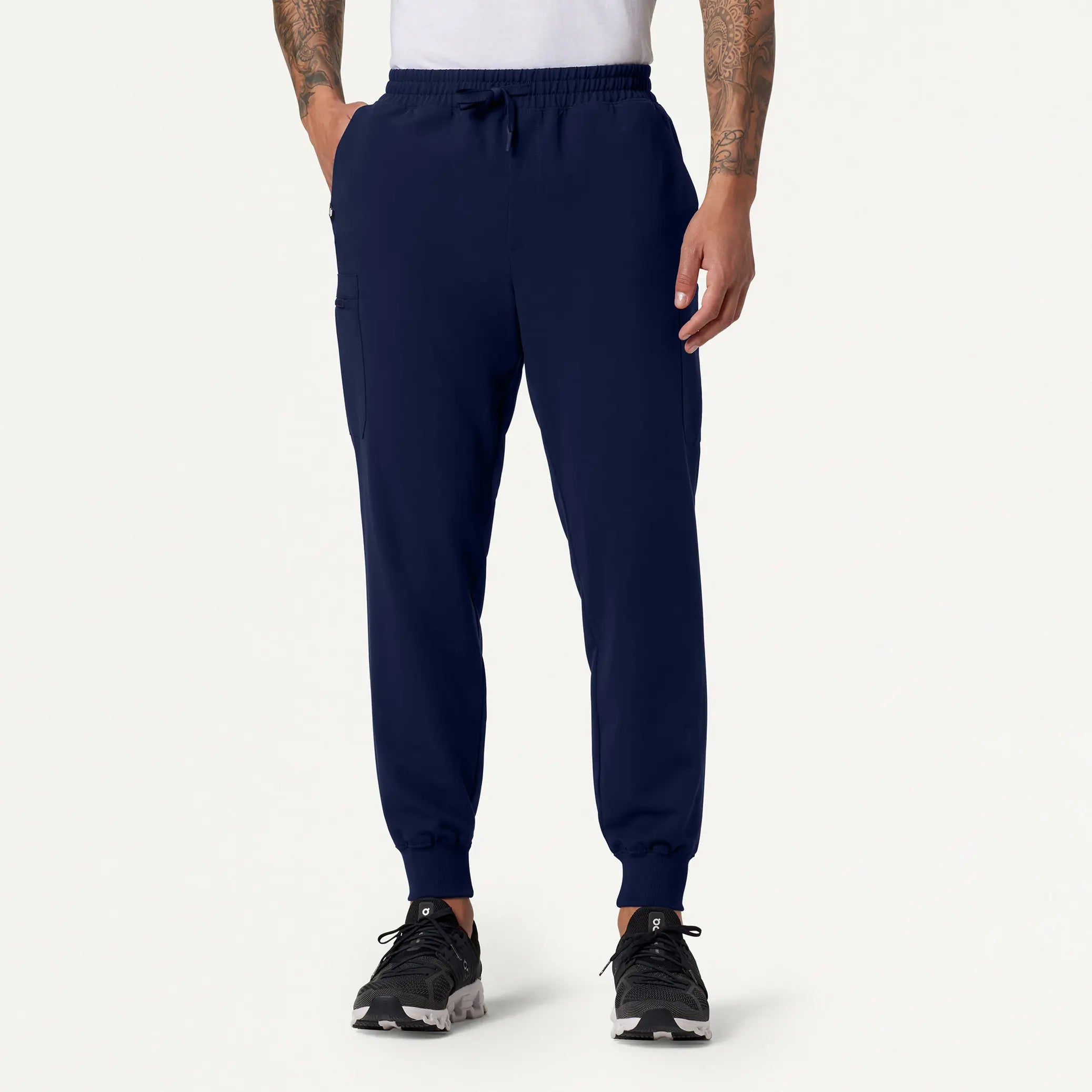 Jaanuu Men's Osmo 8-Pocket Scrub Jogger - Midnight Navy