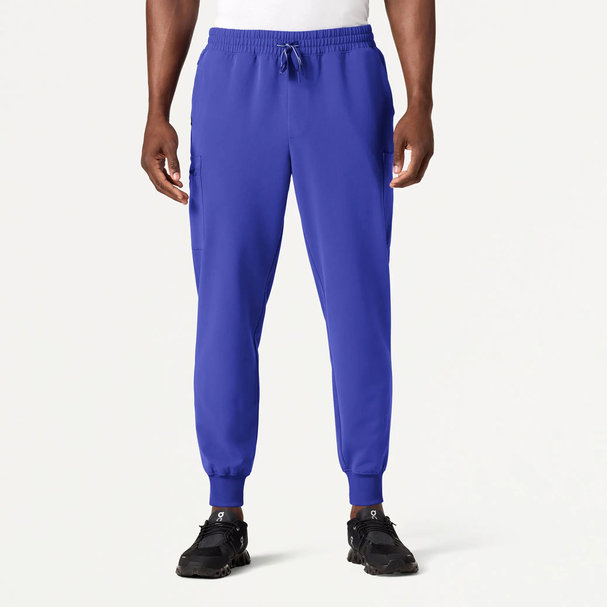 Jaanuu Men's Osmo 8-Pocket Scrub Jogger - Moon Blue