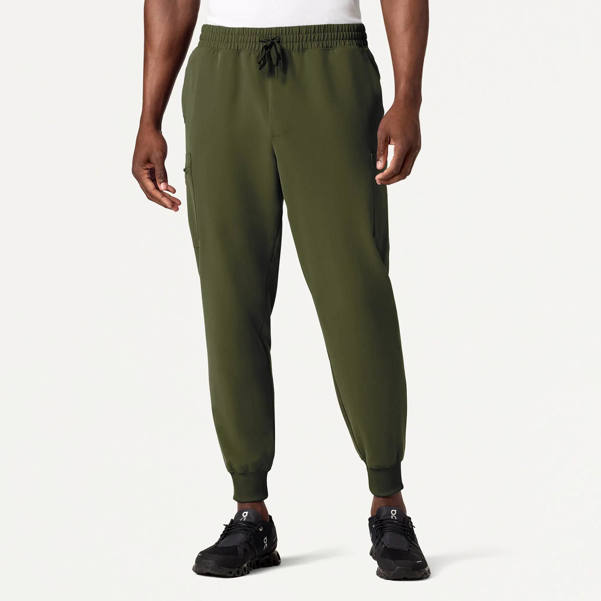 Jaanuu Men's Osmo 8-Pocket Scrub Jogger - Olive