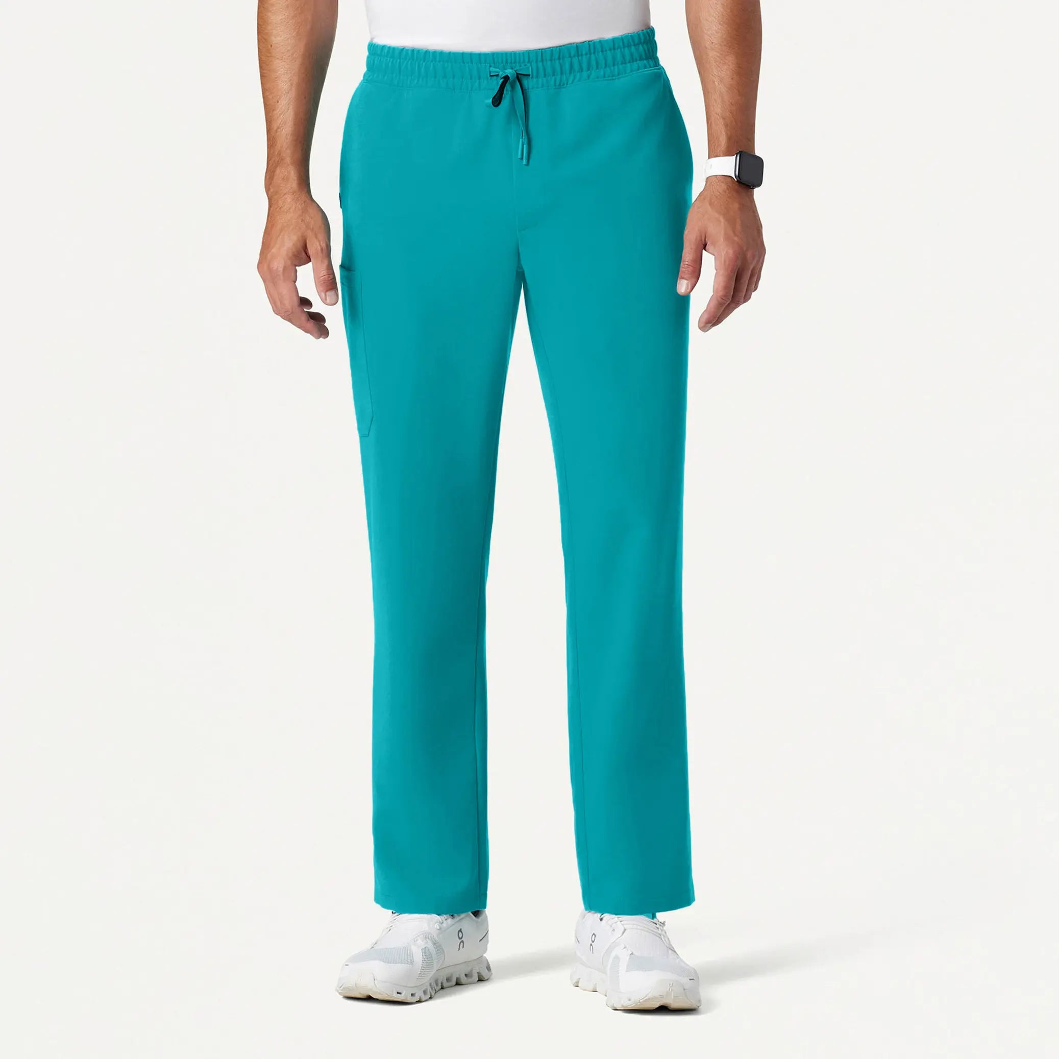 Jaanuu Men's Rhodes Everyday Straight-Leg Scrub Pant - Aqua