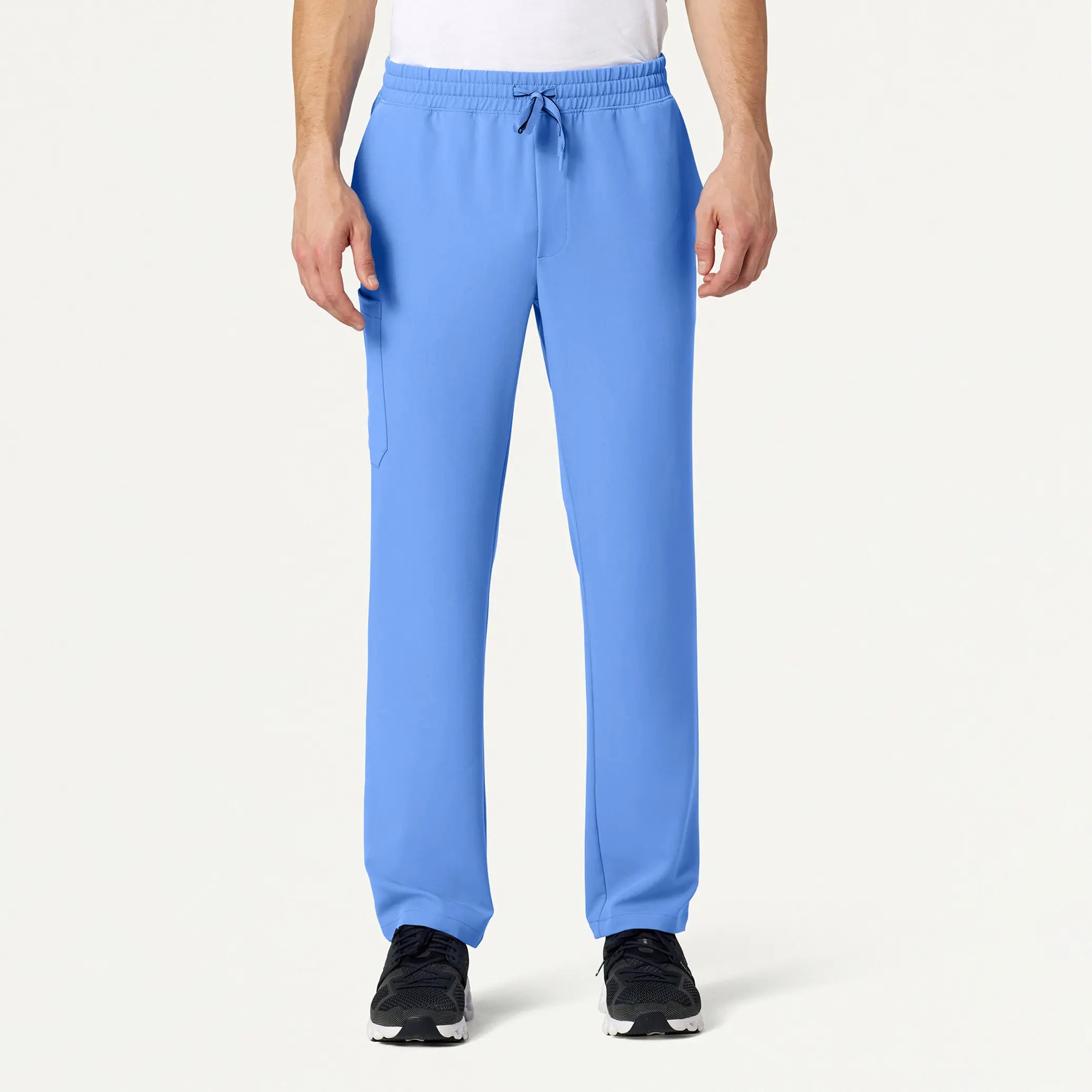 Jaanuu Men's Rhodes Everyday Straight-Leg Scrub Pant - Ceil Blue