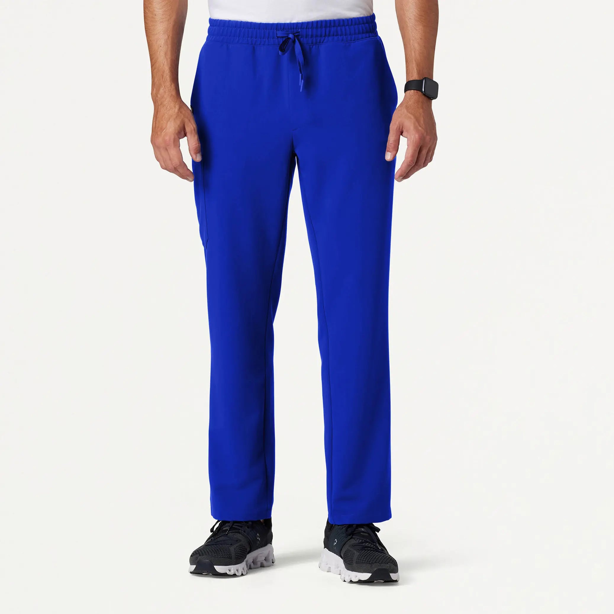 Jaanuu Men's Rhodes Everyday Straight-Leg Scrub Pant - Electric Blue