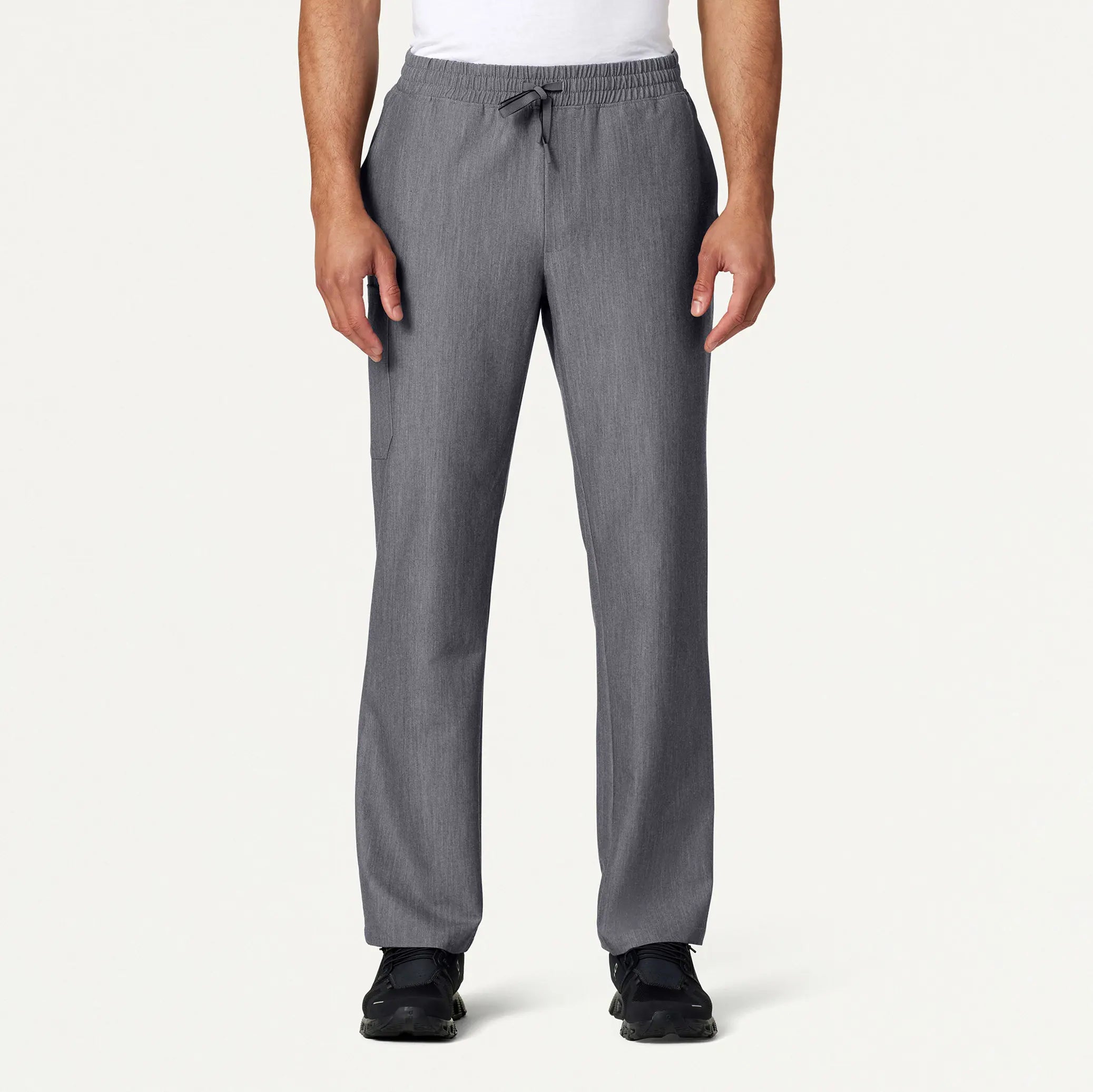 Jaanuu Men's Rhodes Everyday Straight-Leg Scrub Pant - Heather Gray