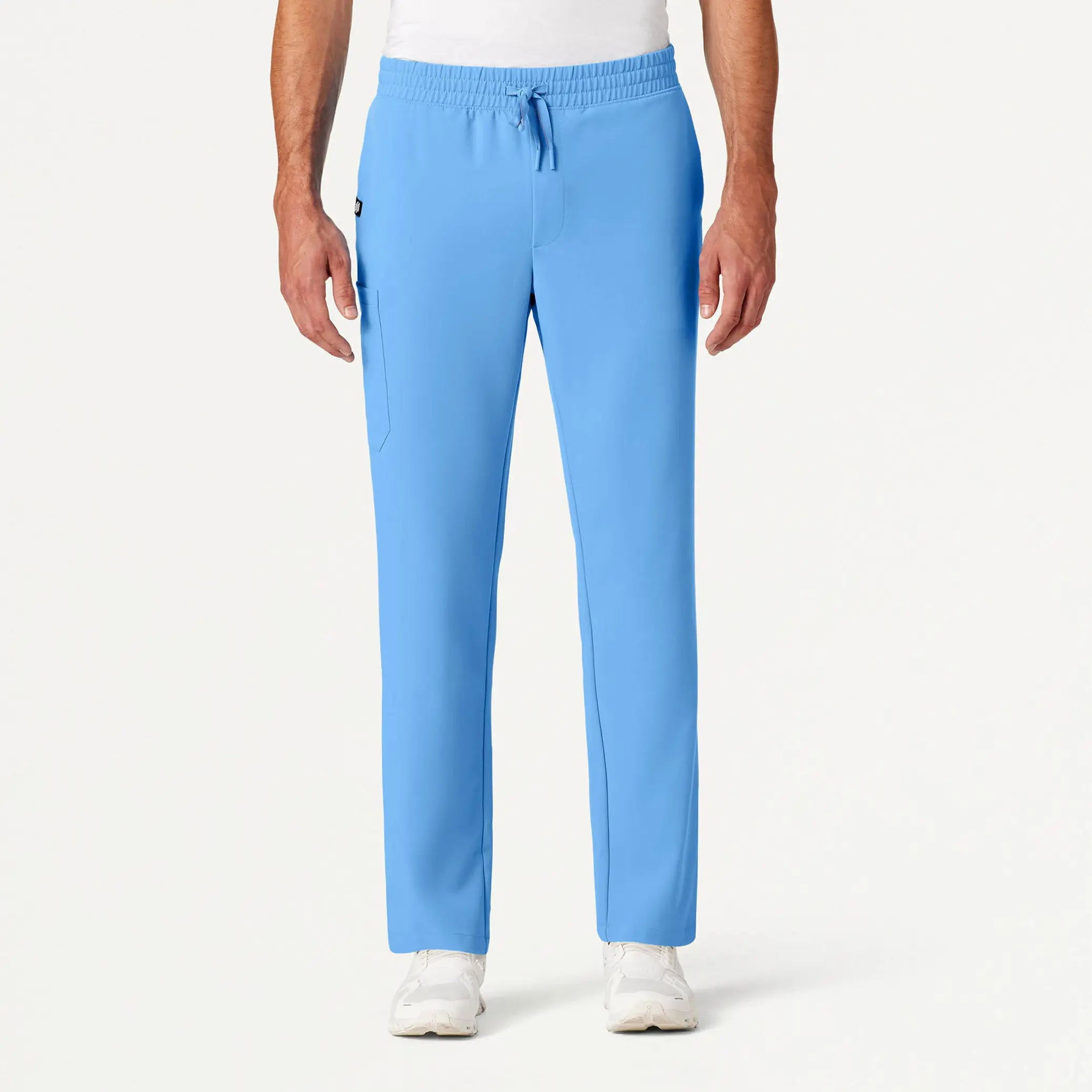 Jaanuu Men's Rhodes Everyday Straight-Leg Scrub Pant - Sky Blue