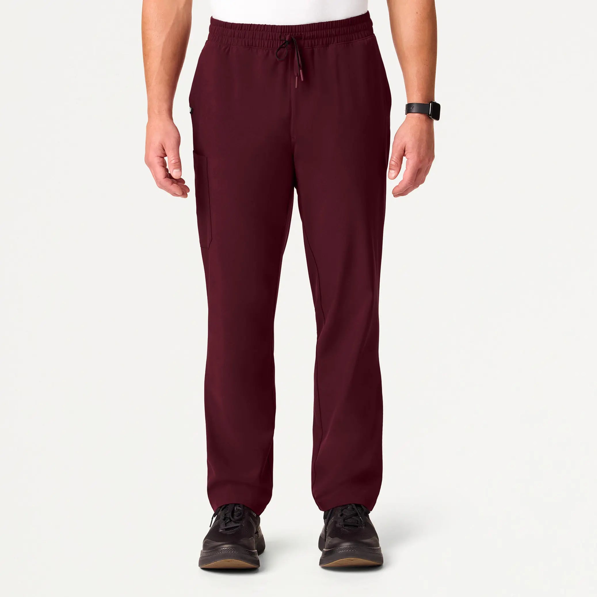 Jaanuu Men's Rhodes ULTRAlite™ Straight-Leg Scrub Pant - Burgundy