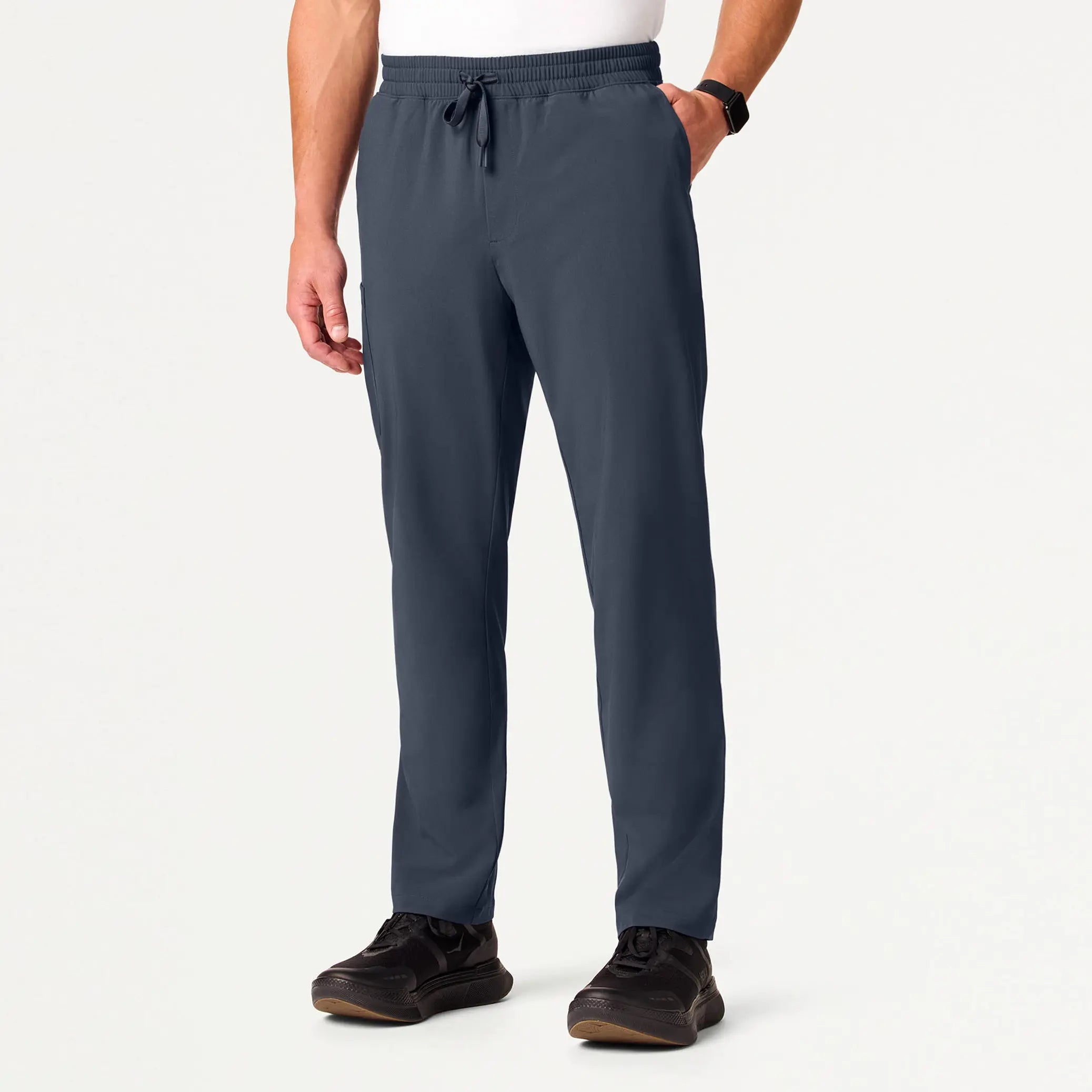 Jaanuu Men's Rhodes ULTRAlite™ Straight-Leg Scrub Pant - Carbon Gray